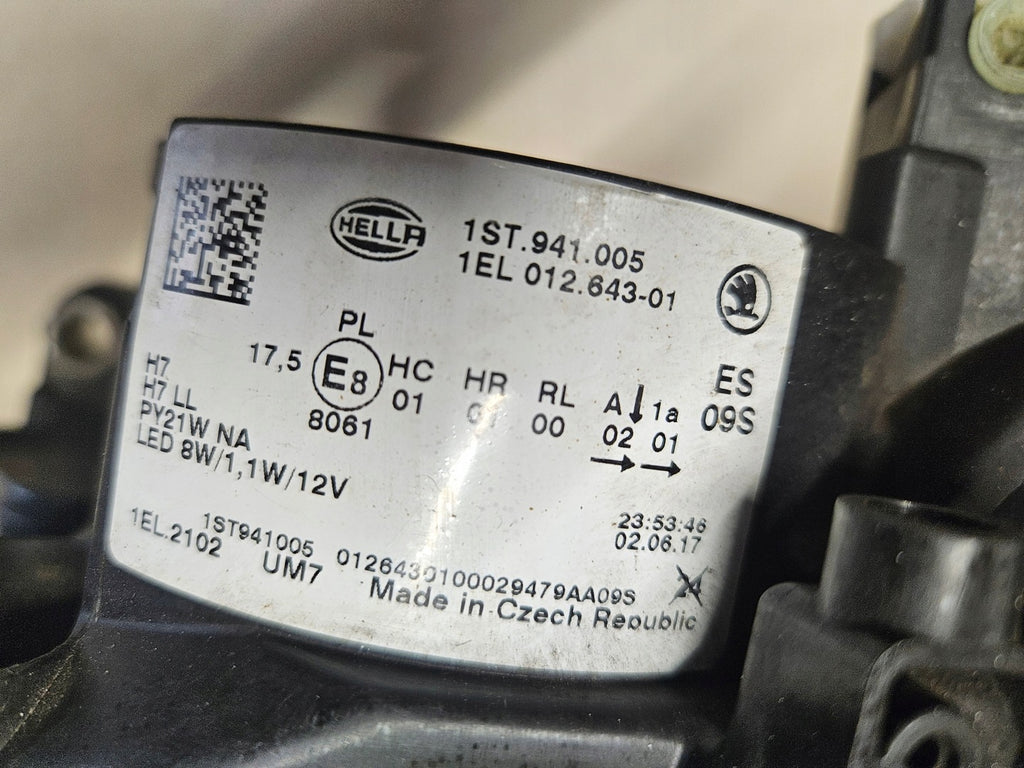 Frontscheinwerfer Skoda Citigo 1ST941005 Links Scheinwerfer Headlight