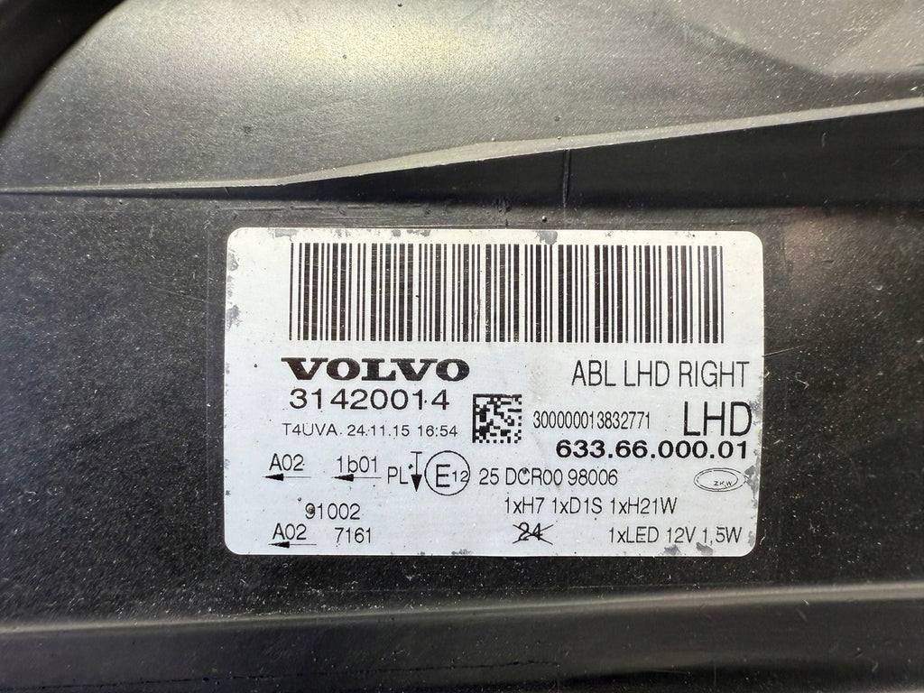 Frontscheinwerfer Volvo V70 S80 31420013 31420014 Rechts Scheinwerfer Headlight SCH5089427571aw