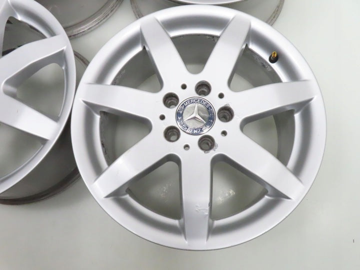 4x Alufelge 17 Zoll 7.5" 5x112 47 5ET Silber A2044015902 Mercedes-Benz W204 FEL7227578457cy