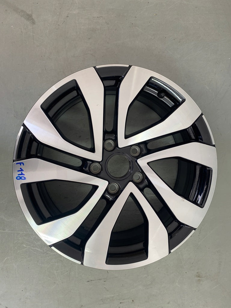 1x Alufelge 17 Zoll 7.0" 5x112 45ET Glanz Silber 2GA601025AF VW T-Roc Rim Wheel FEL8023765354nv