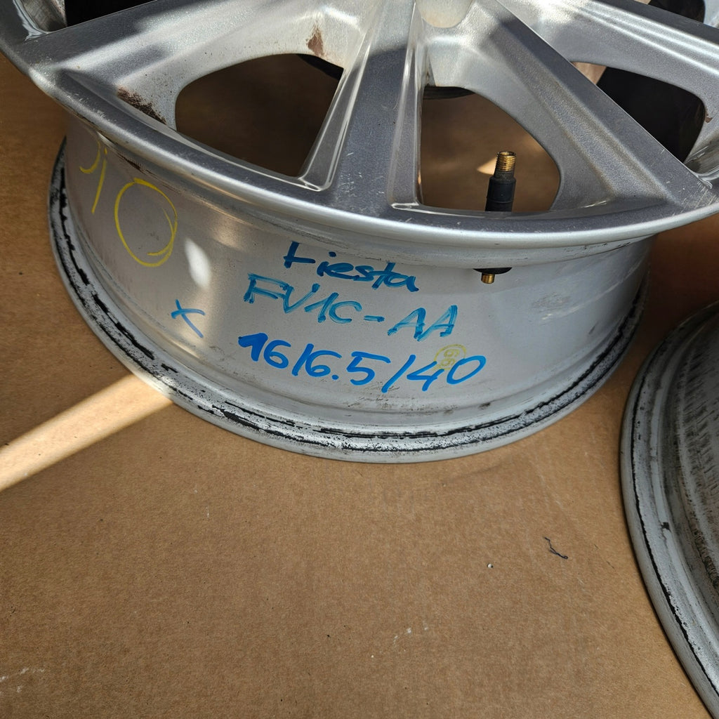 1x Alufelge 16 Zoll 6.5" 4x108 40ET Glanz Silber FV1C-1007-AA Ford Fiesta FEL9883142424bc