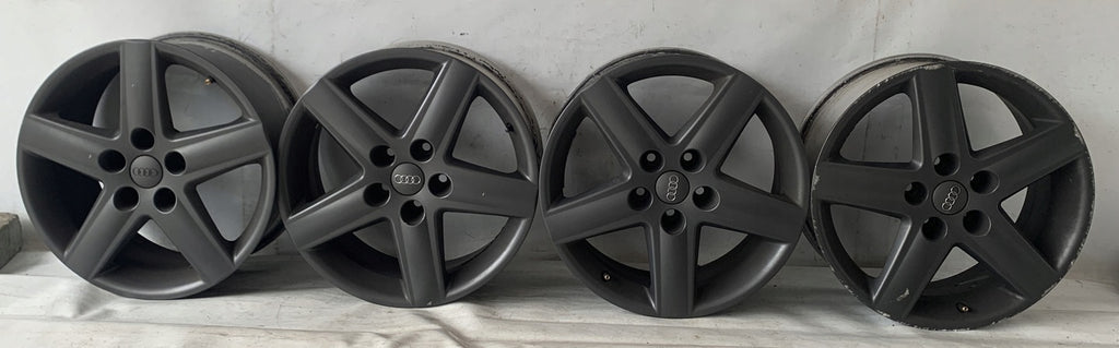 4x Alufelge 17 Zoll 7.5" 5x112 45ET Glanz Silber 8E0601025E Audi C6 A4 B6 B7