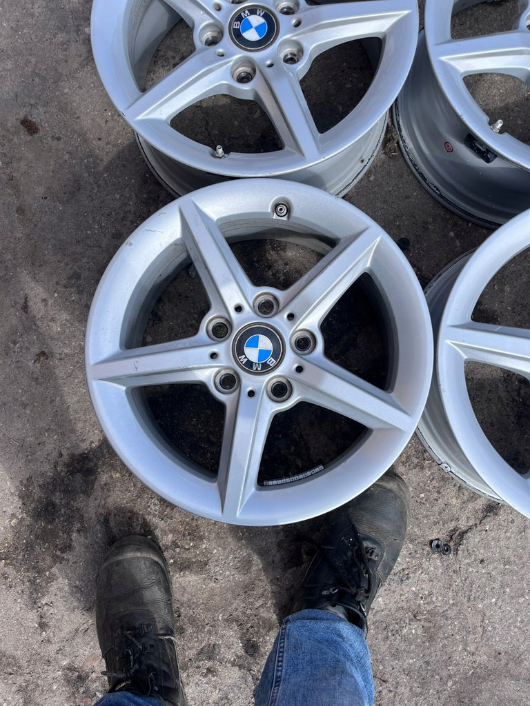 4x Alufelge 16 Zoll 7.0" 5x120 40ET Glanz Silber 6866302 BMW F30 E90 Rim Wheel FEL1111385148pr