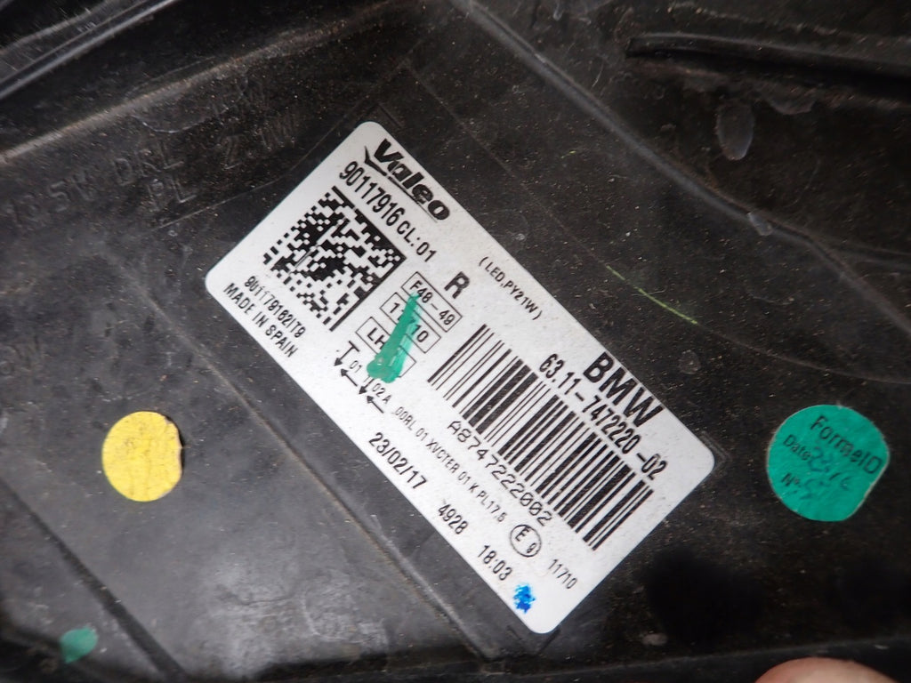 Frontscheinwerfer BMW X1 F48 7472220-02 Full LED Rechts Scheinwerfer Headlight SCH8823796274po