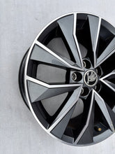 Load image into Gallery viewer, 1x Alufelge 16 Zoll 7.0" 5x100 46ET Glanz Schwarz 6V0601025D Skoda Fabia Iii FEL7011943999ad