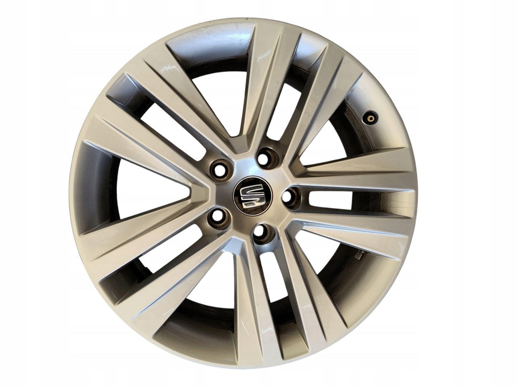 1x Alufelge 17 Zoll 7.0" 5x112 42ET Glanz Silber Seat Leon Rim Wheel FEL3448883509ux