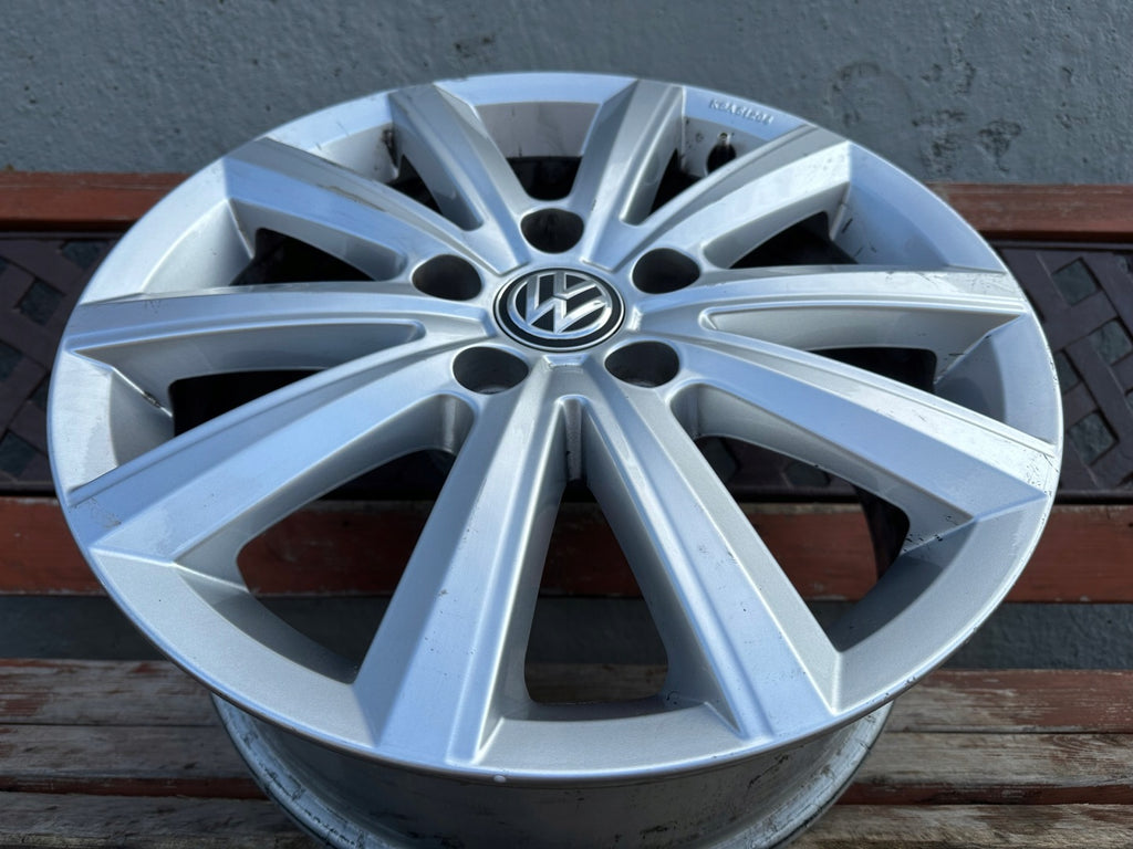 1x Alufelge 17 Zoll 7.0" 5x120 55ET Glanz Silber 7E0071497 447AE556 VW Multivan FEL3511401228cd