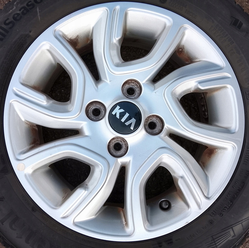 1x Alufelge 14 Zoll 5.5" 4x100 52910G6250 Hyundai I Rim Wheel FEL9837336136lg