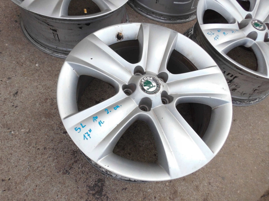 4x Alufelge 17 Zoll 7.0" 5x112 45ET 5L0601025B Skoda Yeti 5l Rim Wheel FEL4564126618zt
