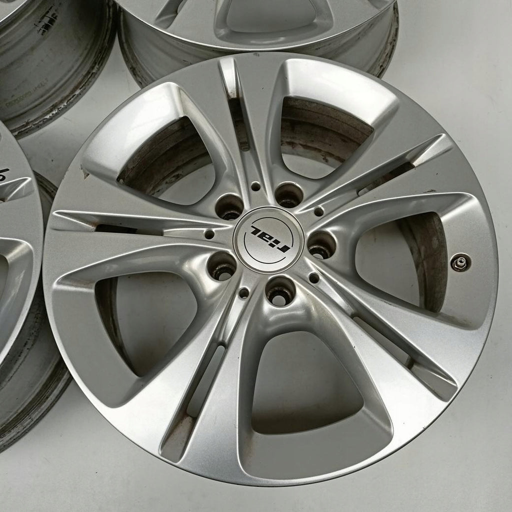 4x Alufelge 17 Zoll 7.0" 5x112 48ET Glanz Silber A2054014300 Mercedes-Benz FEL1197825998ig