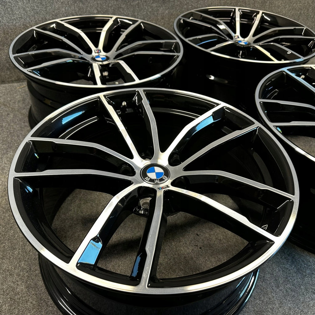 4x Alufelge 18 Zoll 8.0" 5x112 30ET Glanz Schwarz 8093915 BMW 5 G31 G30 FEL2841540142gd