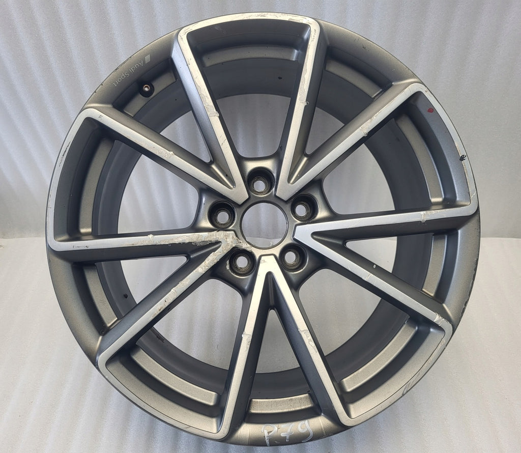 1x Alufelge 19 Zoll 8.5" 5x112 40ET Glanz Graphit 8W0601025BD Audi Mg Rim Wheel FEL2156823387uu