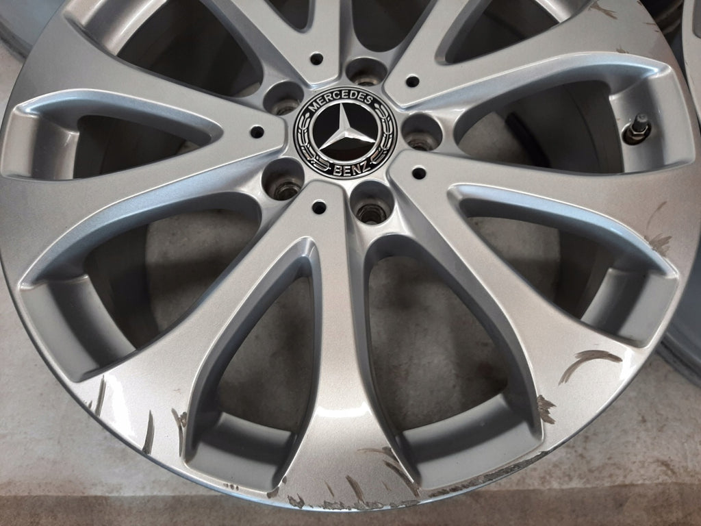 4x Alufelge 18 Zoll 8.0" 5x112 43ET Glanz Silber A2134011100 Mercedes-Benz W213 FEL9224160139sc
