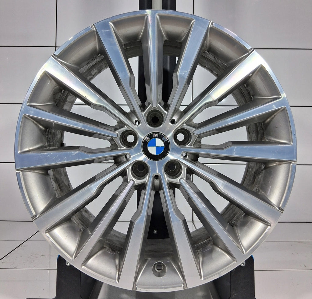 1x Alufelge 19 Zoll 8.0" 5x112 26ET Glanz Grau 6884206 BMW G14 G15 Rim Wheel FEL3872864327xq