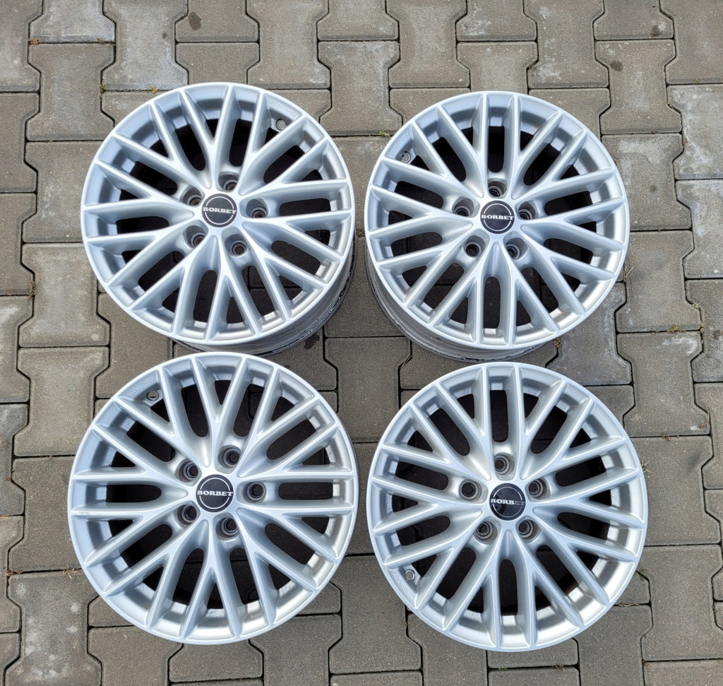 4x Alufelge 16 Zoll 7.0" 5x112 38ET Silber 8103702 Rim Wheel FEL7204241420oh
