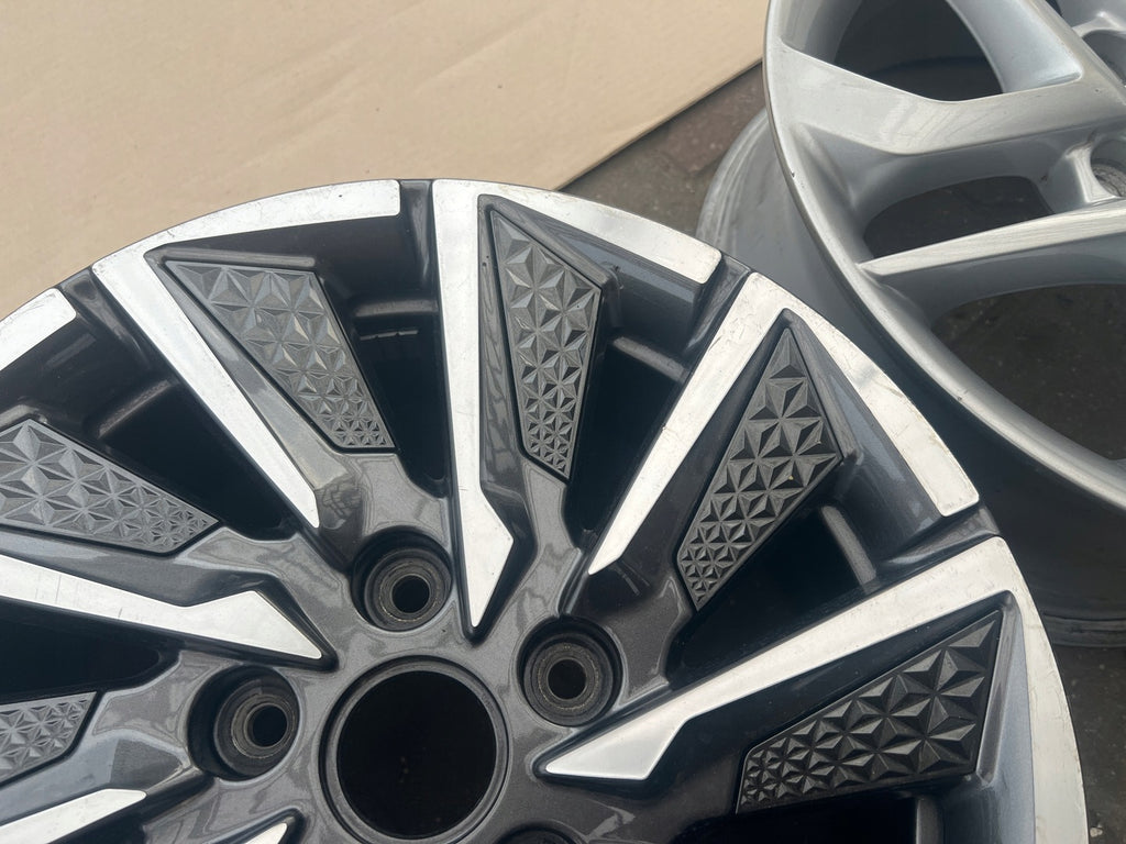 1x Alufelge 16 Zoll 6.5" 5x114.3 50ET Glanz Grau 52910-G7700 Hyundai Ioniq Mg