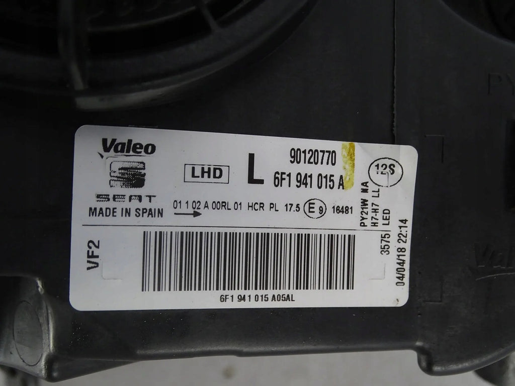 Frontscheinwerfer Seat Ibiza V 6F1941015A Links Scheinwerfer Headlight