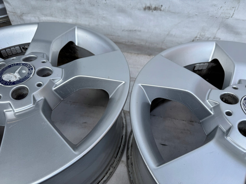 4x Alufelge 17 Zoll 7.5" 5x112 47 5ET Glanz Silber A2044013602 Mercedes-Benz FEL9647793393as