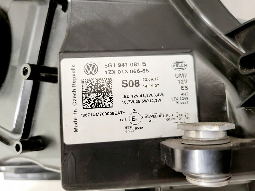 Frontscheinwerfer VW Golf VII 5G1941081B 5G1941082B LED Rechts oder Links SCH6114308821je