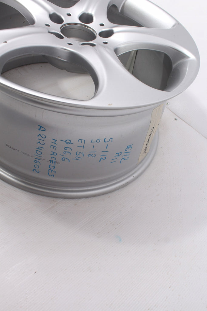 1x Alufelge 18 Zoll 9.0" 5x112 54ET Glanz Silber A2124016102 Mercedes-Benz W212