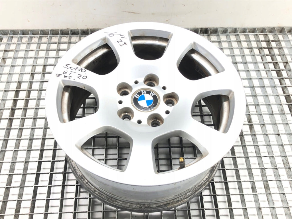 1x Alufelge 16 Zoll 7.0" 5x120 20ET Glanz 490161 BMW 1 Rim Wheel