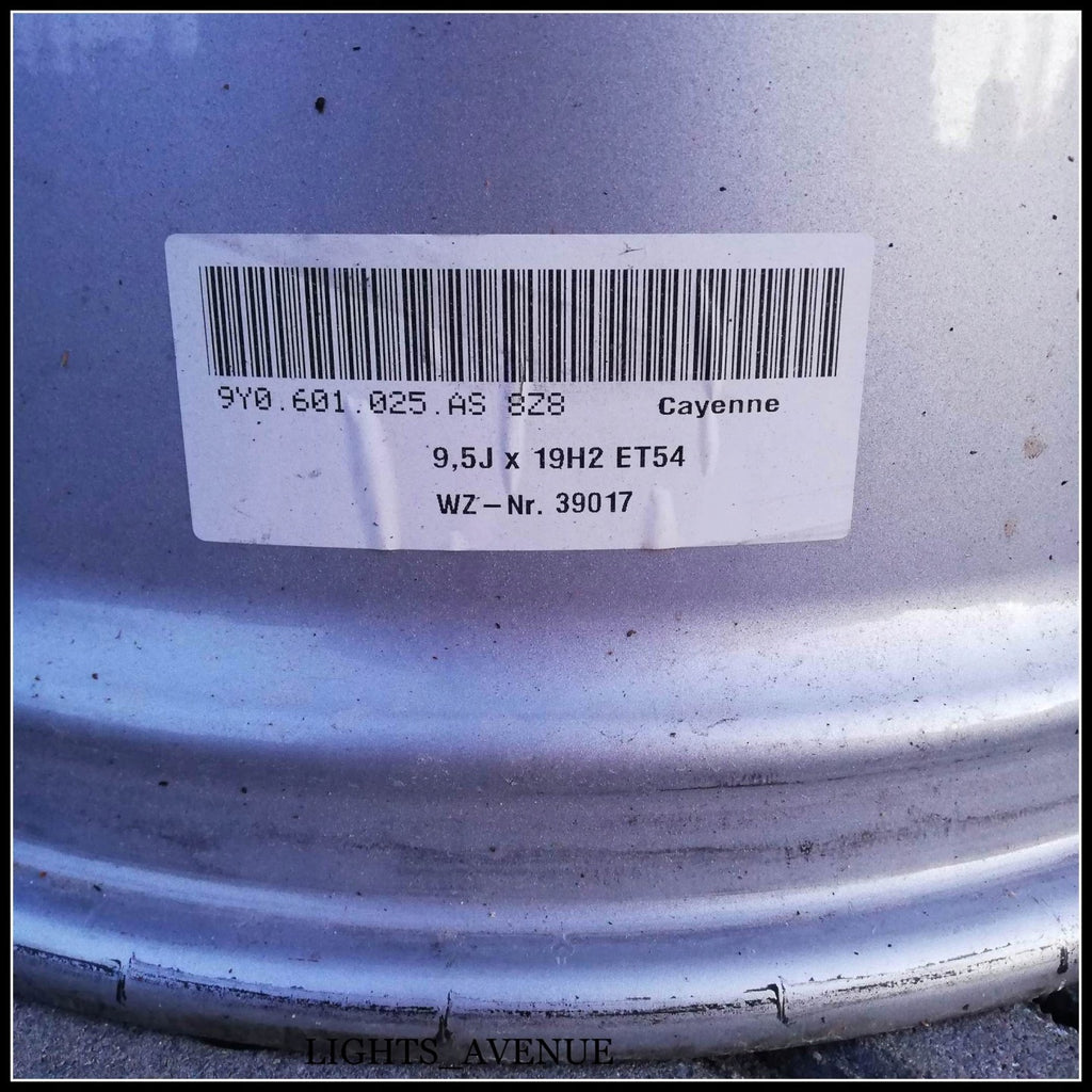 1x Alufelge 19 Zoll 9.5" 5x112 54ET 9Y0601025AS Porsche Rim Wheel FEL4959529416bc