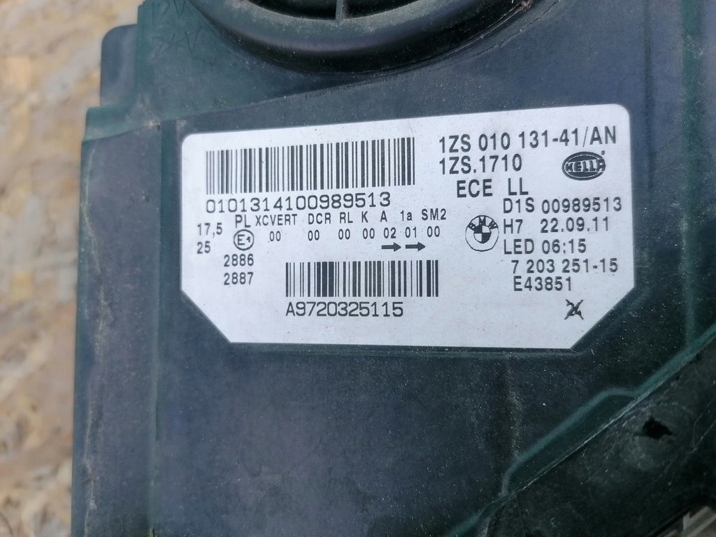 Frontscheinwerfer BMW F11 F10 7203251 Xenon Links Scheinwerfer Headlight SCH8496605305ov