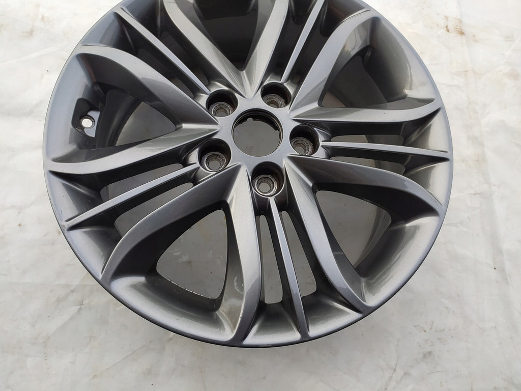 1x Alufelge 17 Zoll 6.5" 5x114.3 50ET Glanz Graphit 52910-2Y600 Hyundai