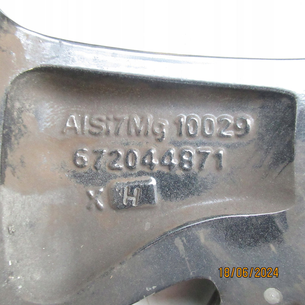 1x Alufelge 16 Zoll 6.5" 4x108 32ET Glanz 672044871, 9833892580, 93484566 Opel X