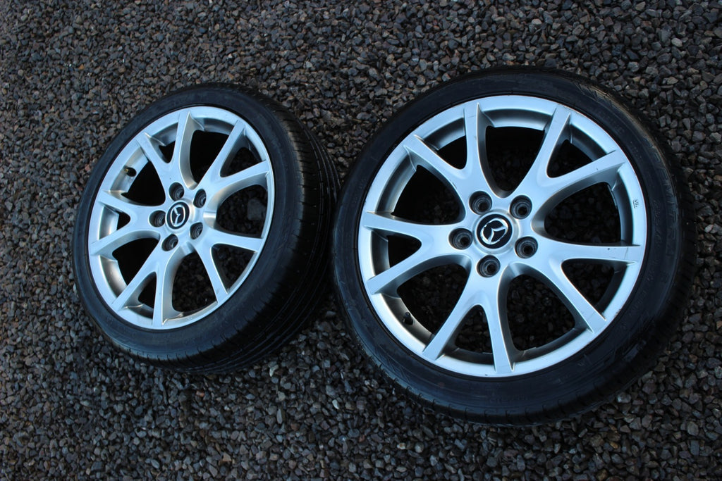 1x Alufelge 17 Zoll 7.0" 5x114.3 55ET Glanz Grau 9965277070 Mazda Mx-5 Mx5 Nc FEL1470112206tg