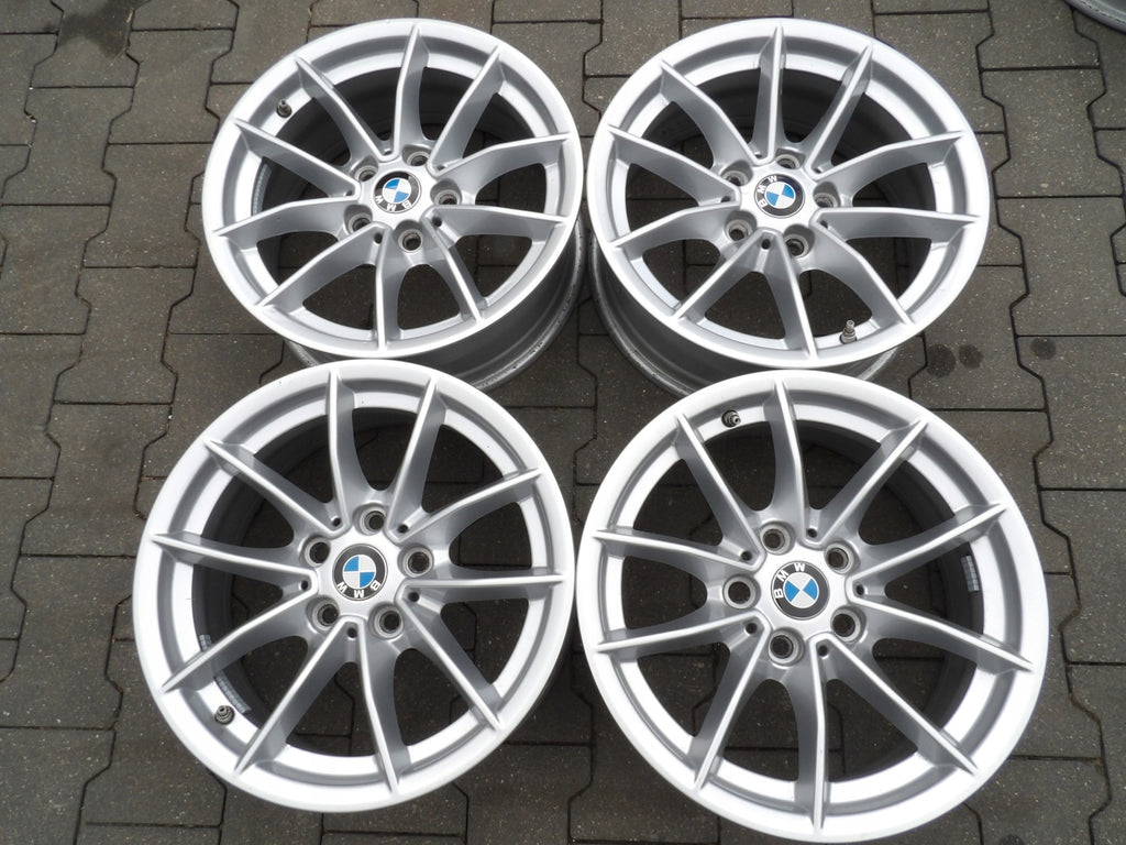 4x Alufelge 16 Zoll 6.5" 5x112 22ET Glanz Silber BMW Rim Wheel FEL2864618507hn