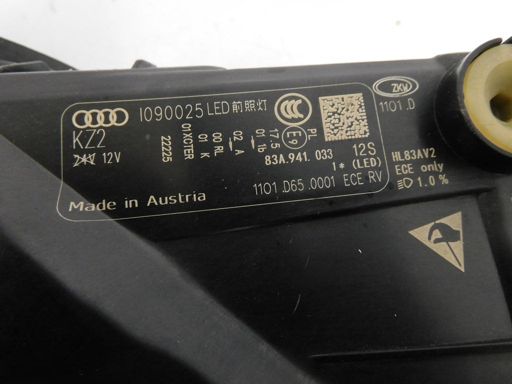Frontscheinwerfer Audi Q3 83A941033 Full LED Links Scheinwerfer Headlight SCH9288264875ag