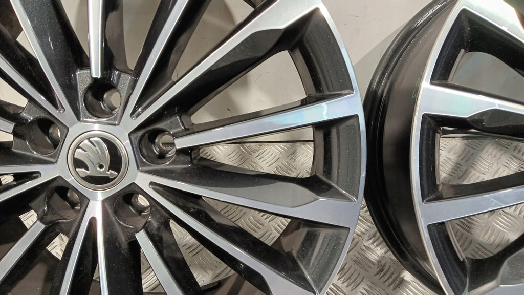 1x Alufelge 18 Zoll 7.0" 5x112 43ET 565601025L Skoda Kodiaq Rim Wheel FEL5713837644hl