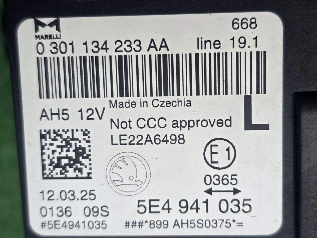 Frontscheinwerfer Skoda Octavia I 5E4941035 LED Links Scheinwerfer Headlight SCH2386788343db