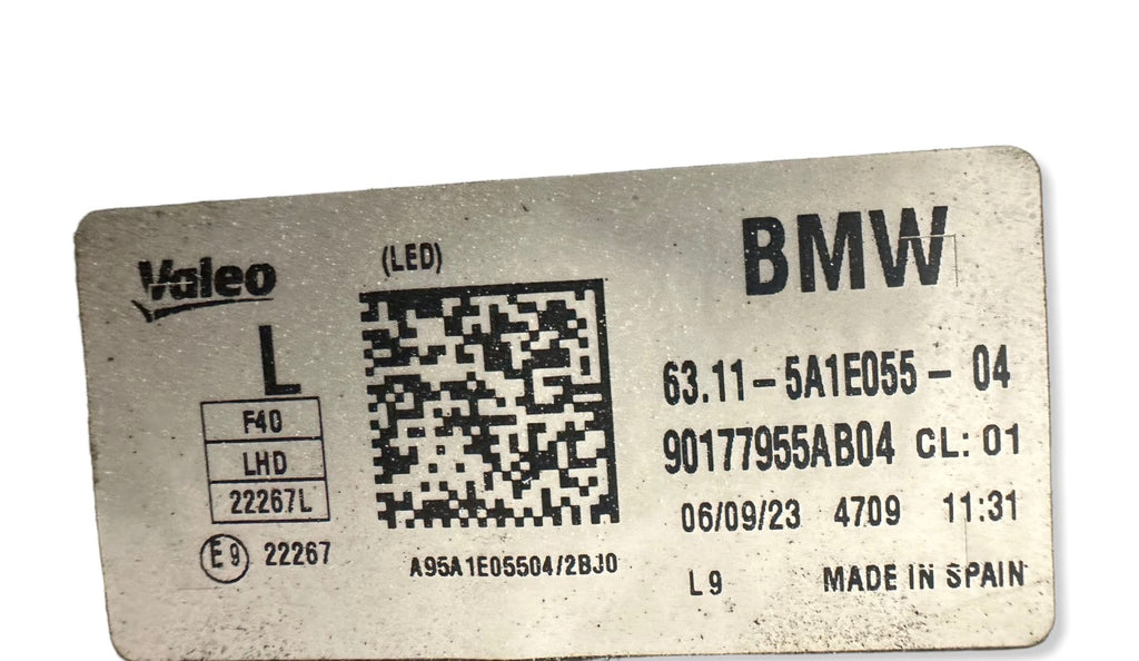 Frontscheinwerfer BMW 1 F40 A95A1E05504 Links Scheinwerfer Headlight SCH9699269157et