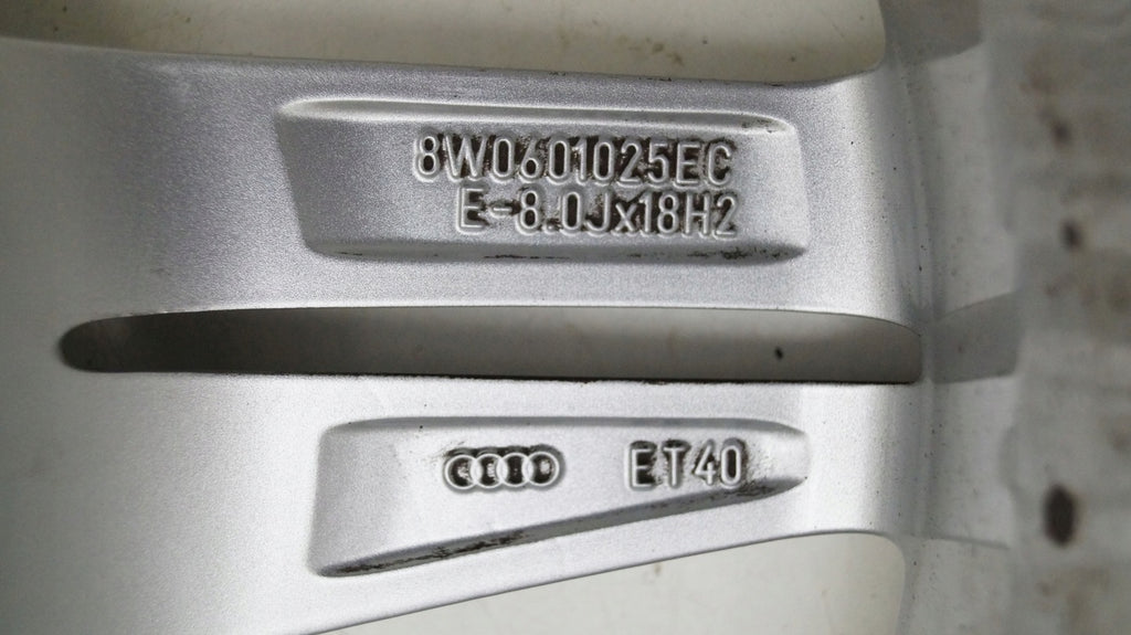 1x Alufelge 18 Zoll 8.0" 5x112 40ET 8W0601025EC381 Audi A4 Rim Wheel