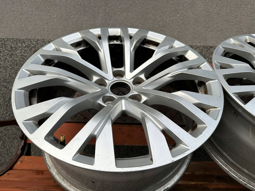 1x Alufelge 18 Zoll 8.0" 5x112 25ET Glanz Silber 760601025A VW Touareg Rim Wheel