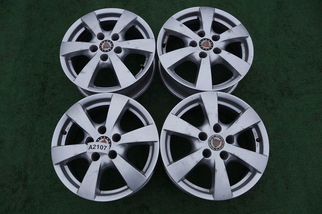 4x Alufelge 16 Zoll 6.5" 5x114.3 40ET Glanz Silber P50665008 Honda I Z Rim Wheel FEL5067190106ek