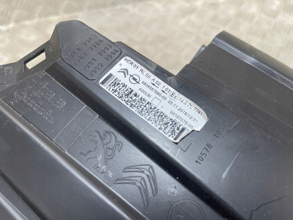 Frontscheinwerfer Citroën Spacetourer Vivaro C 9808567680 Rechts Headlight