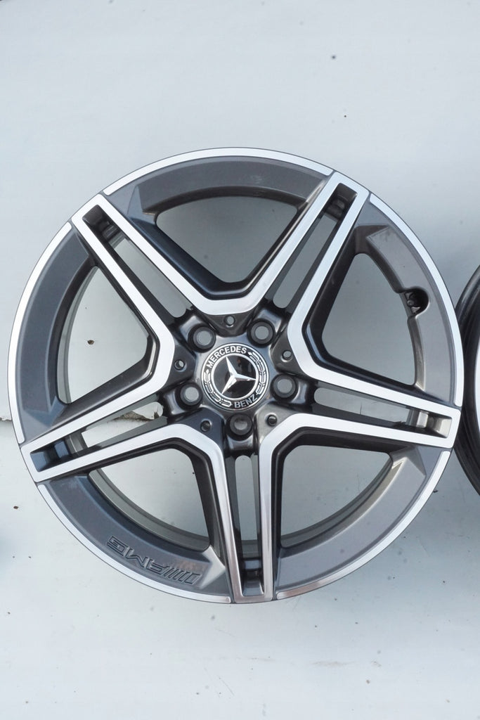 4x Alufelge 18 Zoll 7.5" 5x112 44ET Glanz Schwarz A2054019500 Mercedes-Benz W205