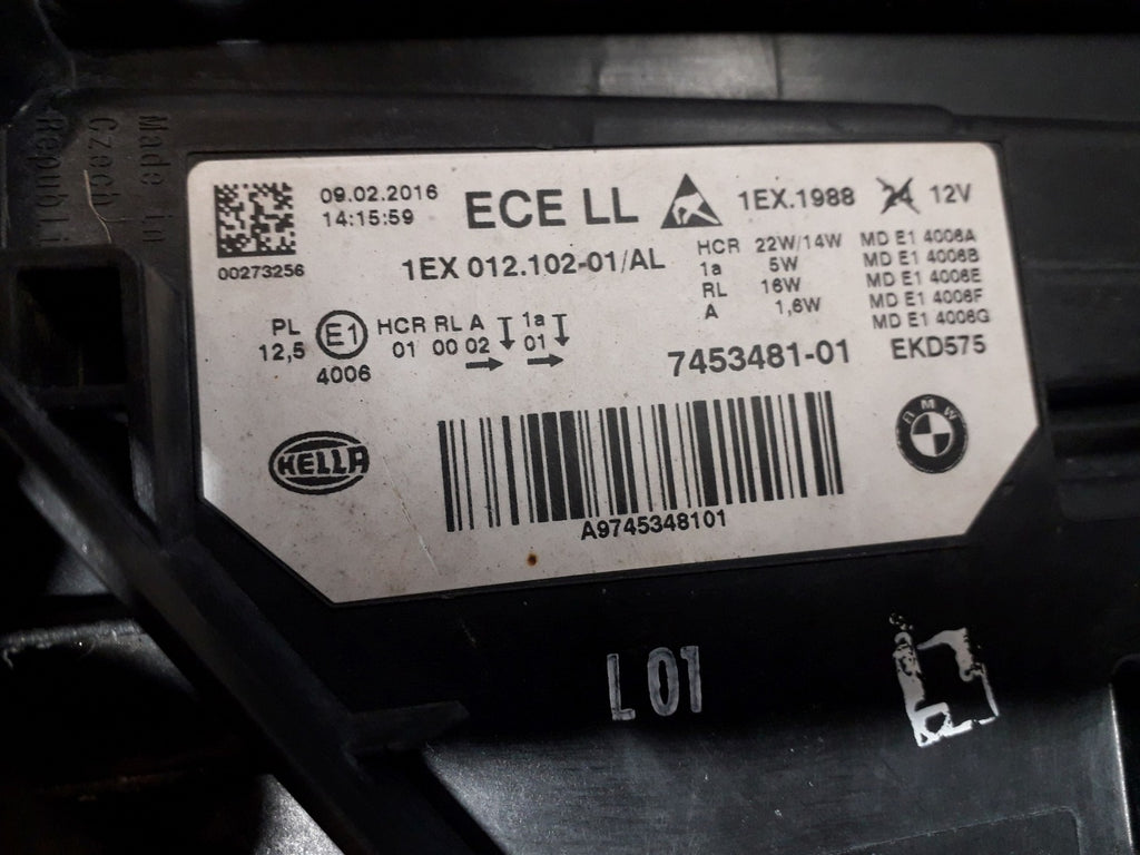 Frontscheinwerfer BMW F30 F31 7453481 7453481-01 LED Links Headlight SCH9637314240cy