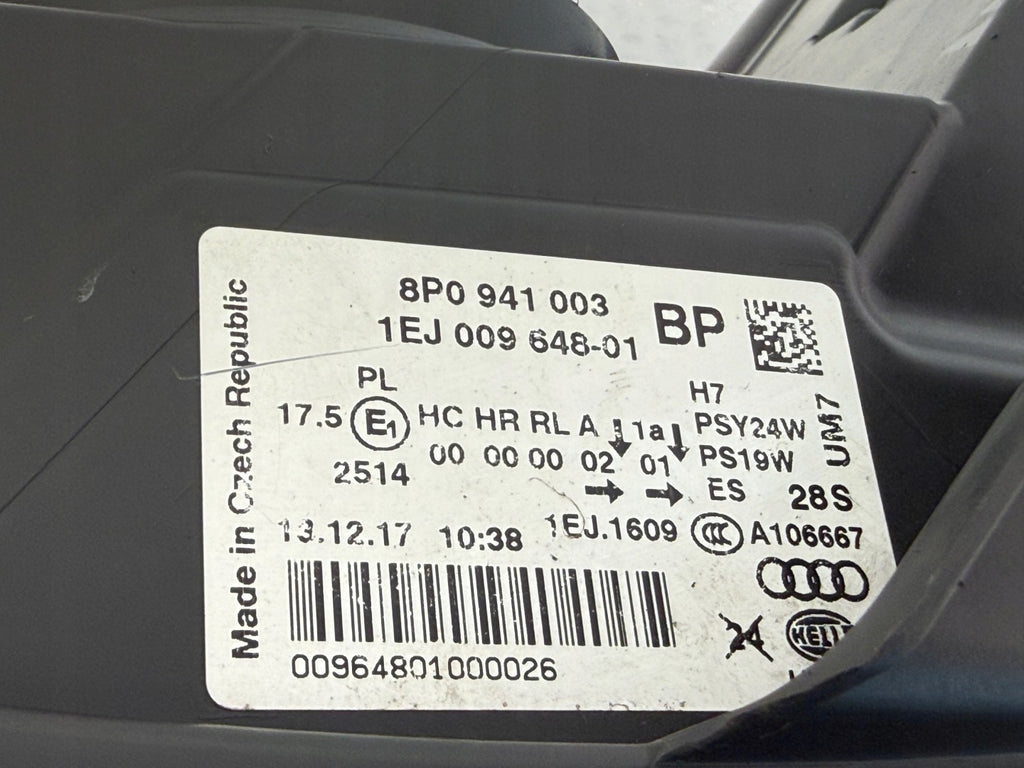 Frontscheinwerfer Audi A3 8P0941004 Ein Stück (Rechts oder Links) Headlight SCH8579691659hc