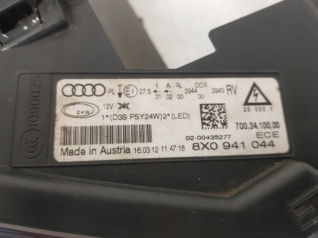 Frontscheinwerfer Audi A1 8X0941044 Xenon Rechts Scheinwerfer Headlight SCH8274943749pg