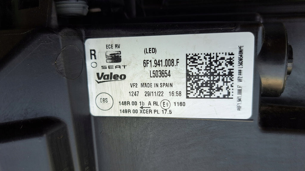 Frontscheinwerfer Seat Ibiza 5F1941008F Rechts Scheinwerfer Headlight