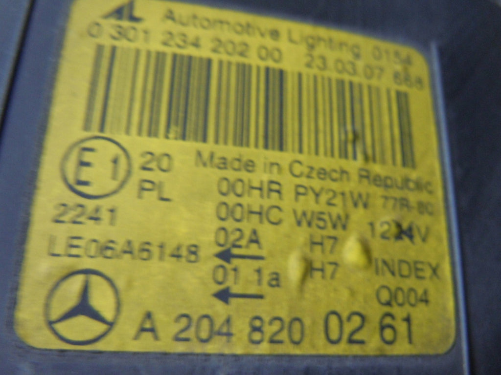 Frontscheinwerfer Mercedes-Benz W204 A2018200261 Ein Stück (Rechts oder Links) SCH3394274918tu