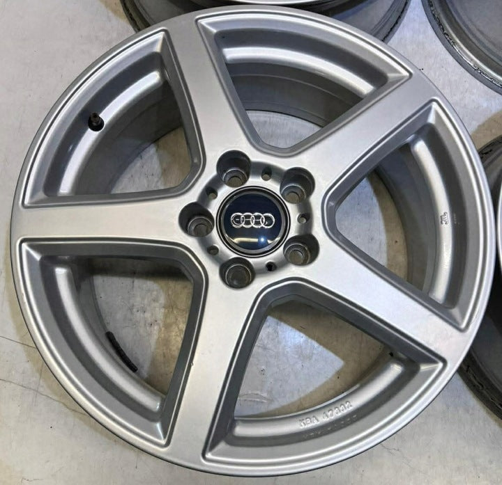 4x Alufelge 17 Zoll 7.5" 5x112 47ET Silber Rim Wheel FEL2332177484rf