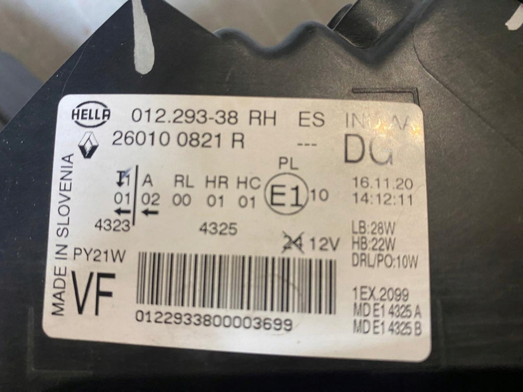 Frontscheinwerfer Renault Scenic 260100821R LED Rechts Scheinwerfer Headlight SCH6798464839ji