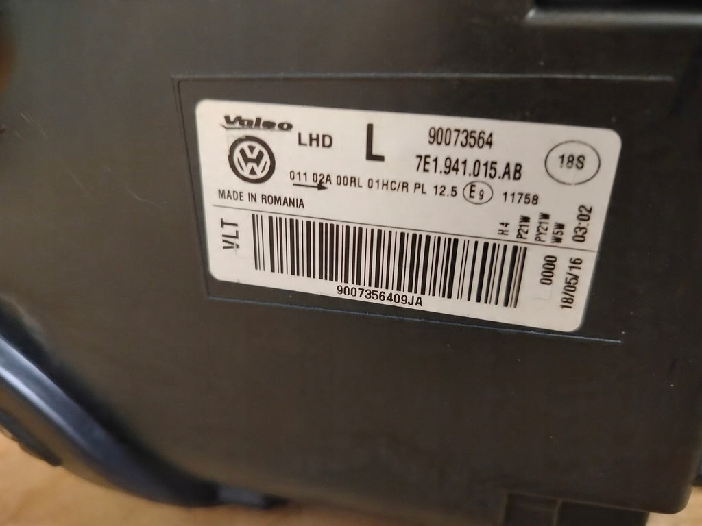 Frontscheinwerfer VW Transporter 7E1941015AB Links Scheinwerfer Headlight