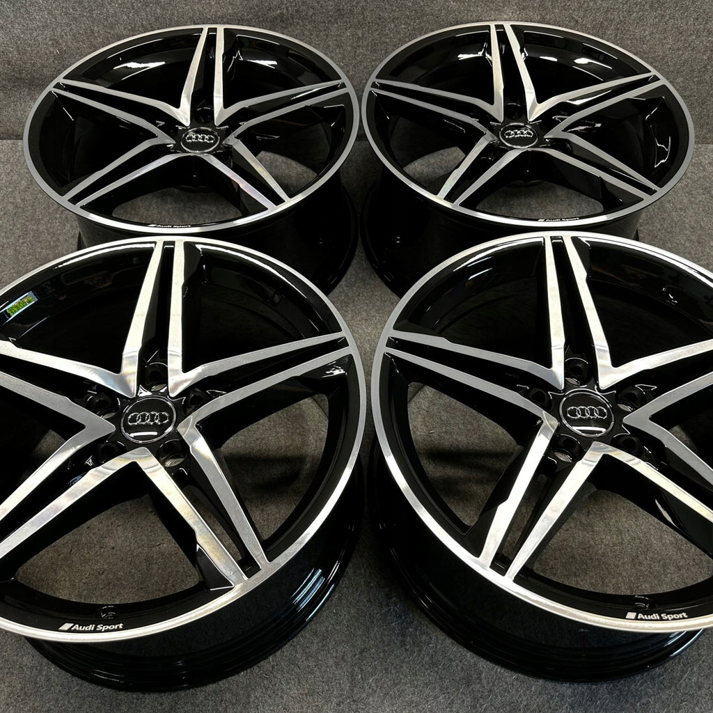 4x Alufelge 18 Zoll 8.5" 5x112 29ET Glanz Silber 8W0601025 Audi A4 Rim Wheel FEL1144485236av