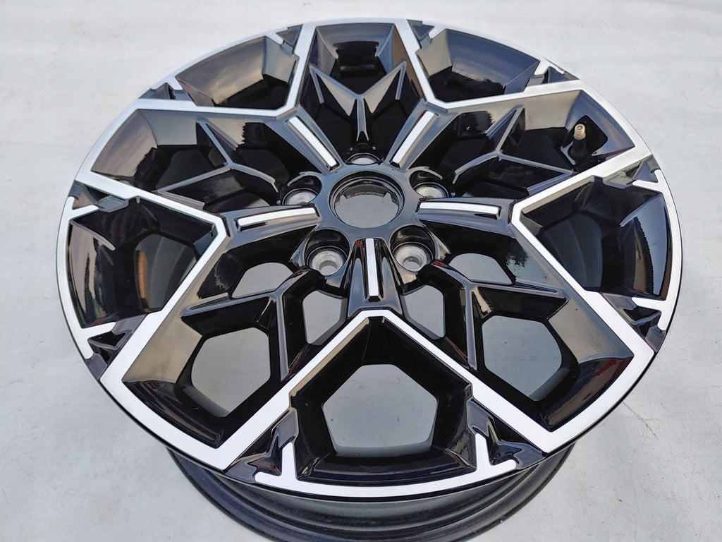 1x Alufelge 17 Zoll 7.0" 5x114.3 53ET Glanz Schwarz 52910-J7BA0 Kia Proceed